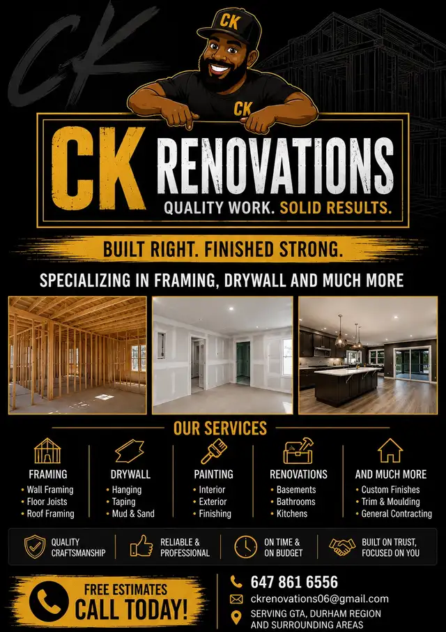 CK RENOVATIONS - Quality Renovations. Built to Last