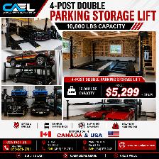 CAEL 4-Post Parking Lift Car Hoist & Double Parking Storage Lif - Photo 2