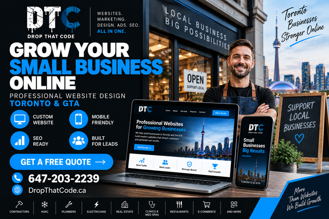 Small Business Website Design Toronto – Professional Websites