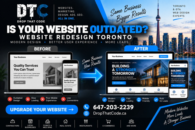 Website Redesign Toronto – Upgrade Your Existing Website