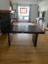 Wood Table 60 inches by 36 inches, solid, in good condition  $75