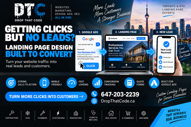 Landing Page Design Toronto – Get More Leads & Customers