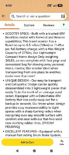 Foldable Scooter - Photo 2