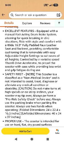 Foldable Scooter - Photo 3