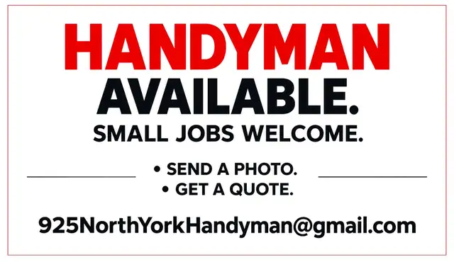 handyman available in North York