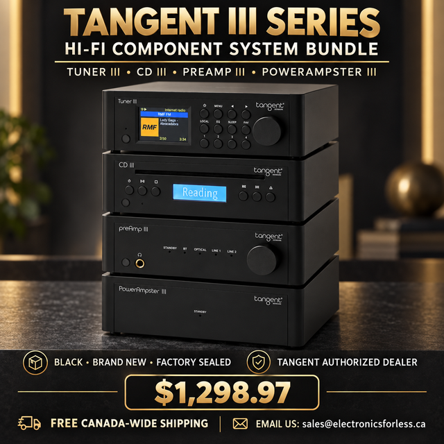 Tangent III Series Hi-Fi Component Bundle – Black – Brand New