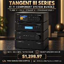 Tangent III Series Hi-Fi Component Bundle – Black – Brand New
