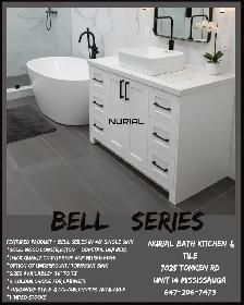 White Bathroom Vanity, Kitchen Cabinet, Mirror, Porcelain Tile