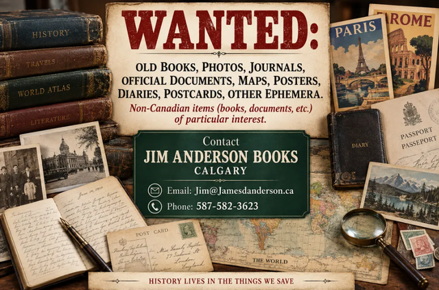 Wanted: Old Books, Photos, Maps, Documents & Ephemera