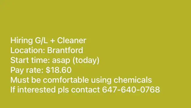 G/L   Cleaner