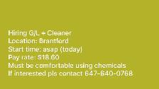 G/L   Cleaner