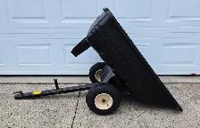 Lawn tractor dump trailer