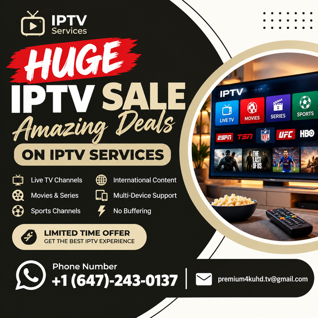 Global 4K T\/ Quality Streaming Services Available!