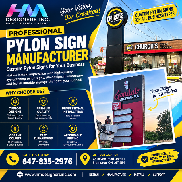 Custom Pylon Sign Manufacturer | Design, Manufacture & Install
