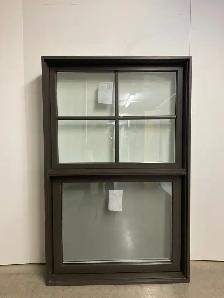 10941JAH Fenêtre Jumelée Auvent HYBRIDE Brun Com 38 3/4 x 61