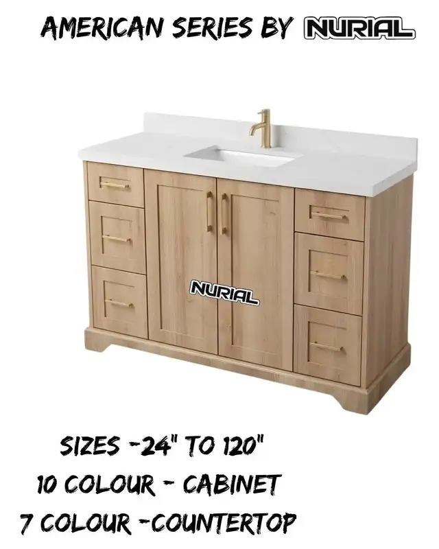 Bathroom Vanity, Kitchen Cabinet, Countertop, Faucet