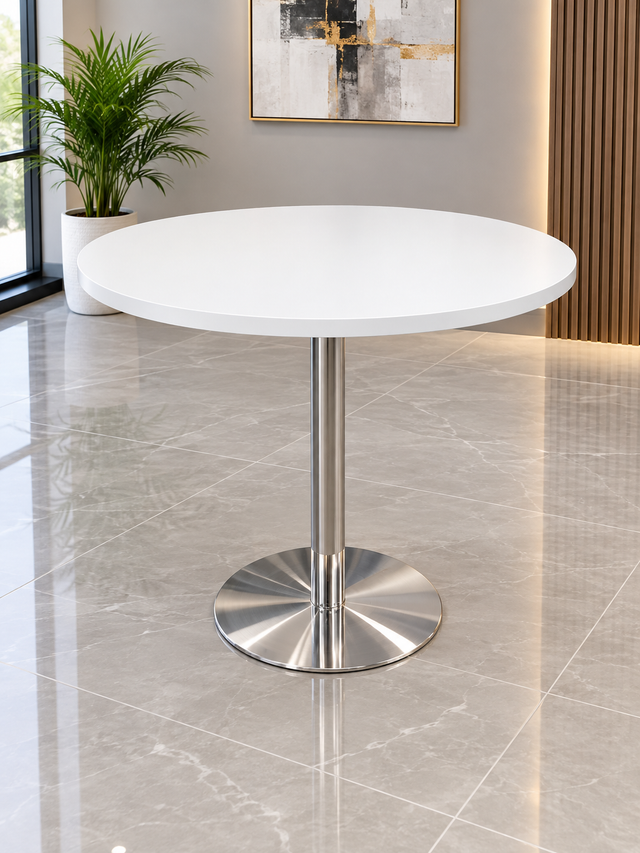 Round Conference Table White or Asian Night