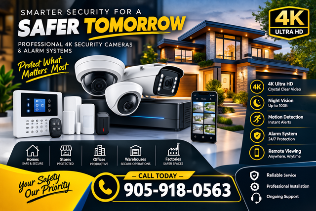 4K CCTV Installation – Cameras & Alarm Systems