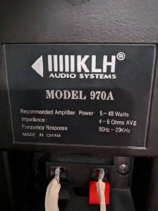 KLH Audio 970A 3-Way Bookshelf Speakers - Photo 2