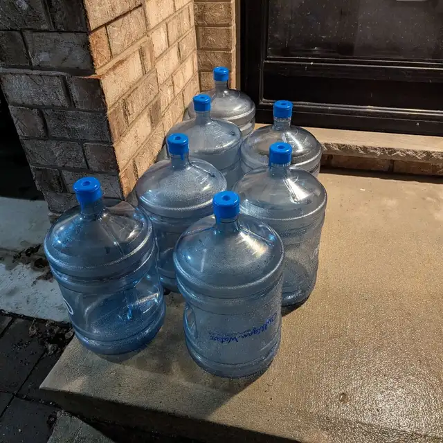 18 lt. drinking water jugs $7 each