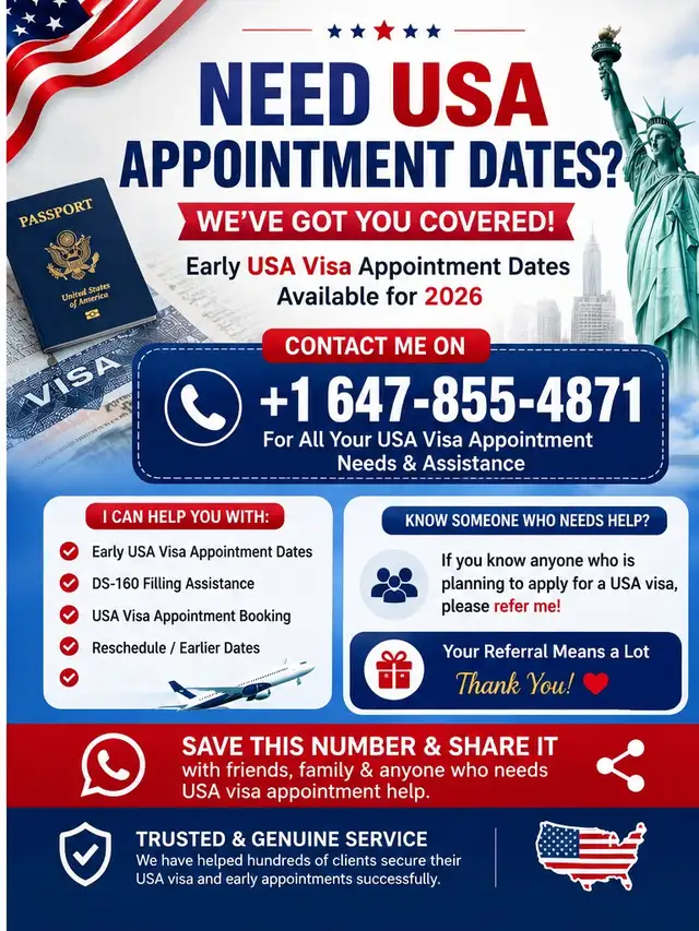 us visa early appointment dates are available 2026