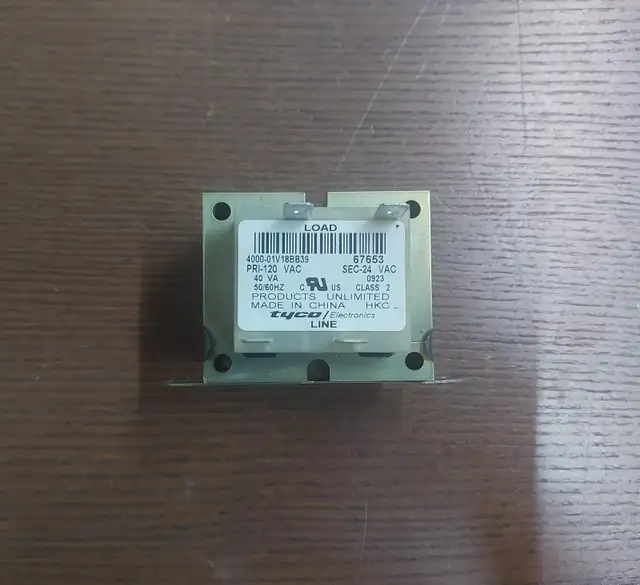 Tyco Electronics 4000-01V18BB39 / 67653 – 40VA 120V to 24V HVAC