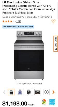 Samsung30'' Electric Air Range
