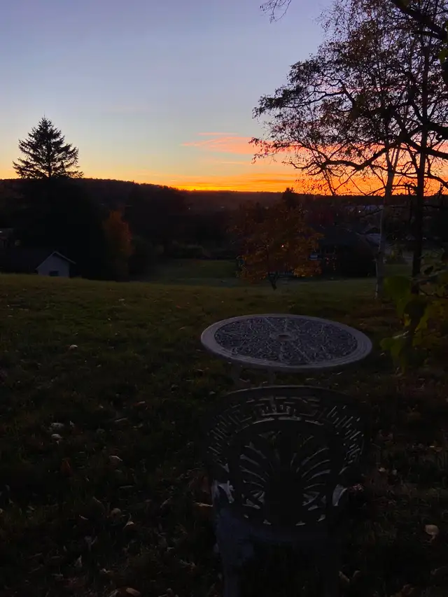 Sunsets over Frankford Drumlins