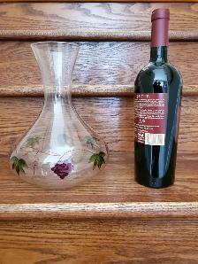 DÉCANTEUR EN VERRE NEUF POUR VIN ROUGE SUPPORT - Photo 4