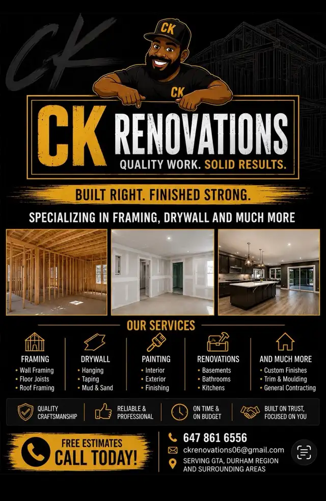 CK RENOVATIONS - Quality Renovations. Built to Last