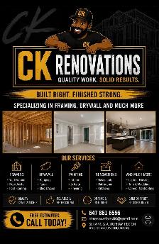 CK RENOVATIONS - Quality Renovations. Built to Last