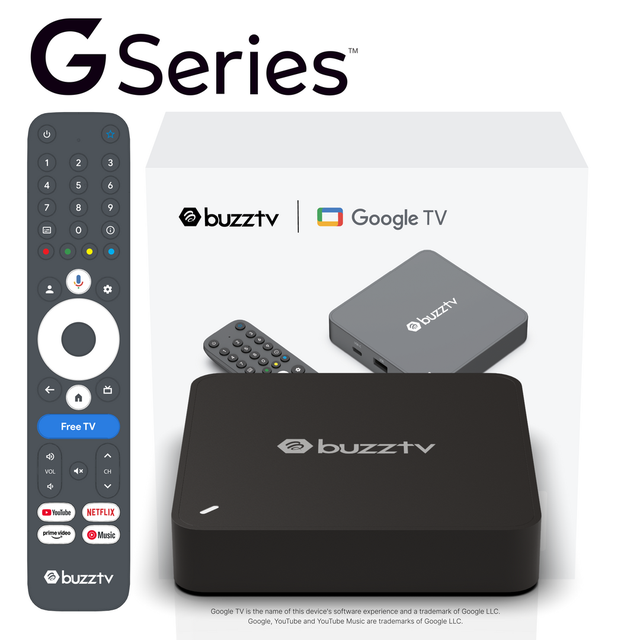 BuzzTV G-Series Google TV Set Top Box