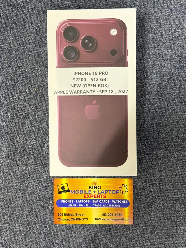 IPhone 18 pro 512 GB new