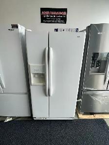 USED 33" Kenmore Side by Side Fridge (White) Water&Ice Dispenser