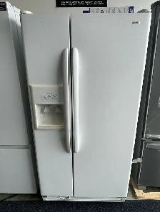 USED 33" Kenmore Side by Side Fridge (White) Water&Ice Dispenser - Photo 2
