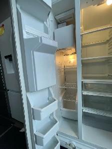 USED 33" Kenmore Side by Side Fridge (White) Water&Ice Dispenser - Photo 6