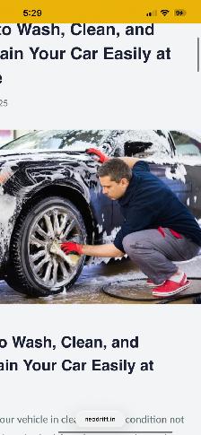 Laveur auto, aide installation de pneus