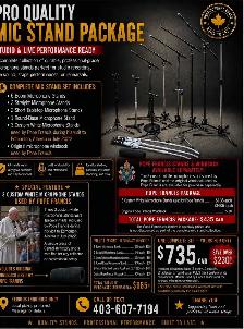 PRO QUALITY MIC STAND PACKAGE – $735