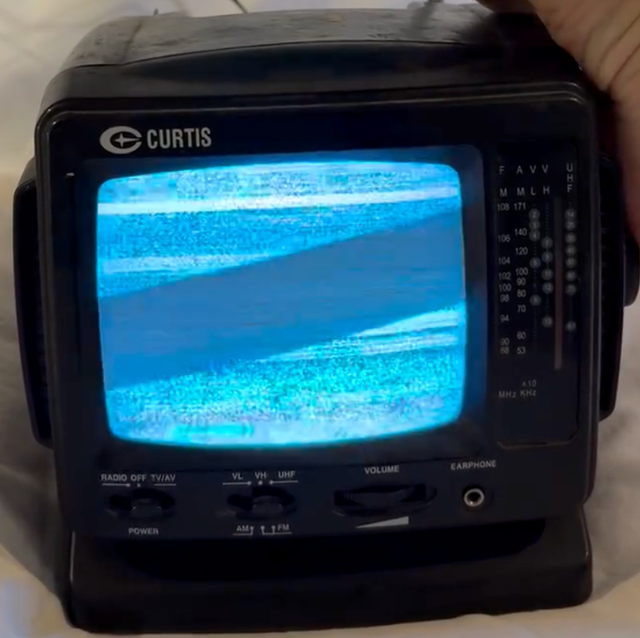 Vintage Curtis Portable Black & White TV & Radio - Works (OBO)