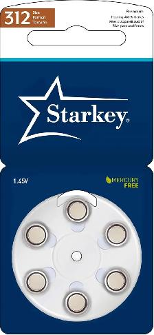 Starkey   Powerone 312 Premium Hearing Aid Batteries Qty: 90 New