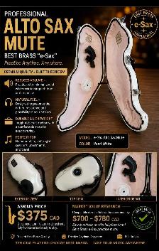 BEST BRASS e-Sax ALTO SAX PRACTICE MUTEASKING PRICE: $375 CAD