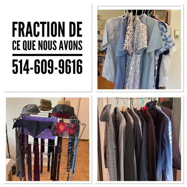 Vêtements pour hommes à vendre