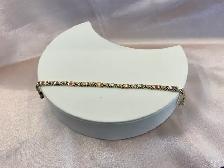 10K Gold Tricolor XO Belt Bracelet