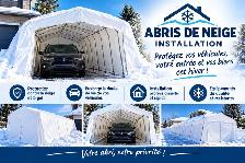 installation abri de neige