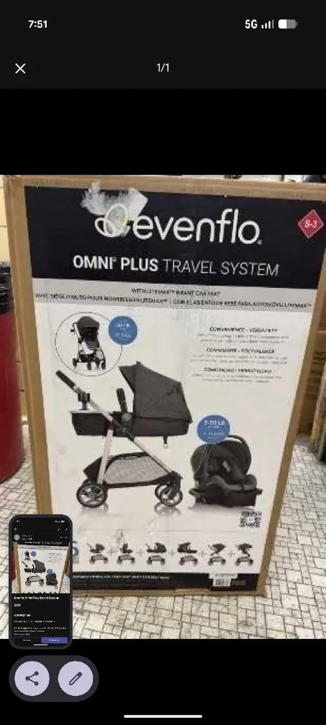 3in1 jogging car seat system STILL IN BOX