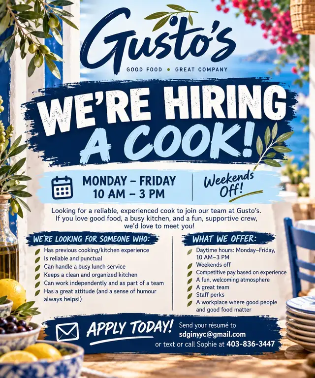 Now hiring!