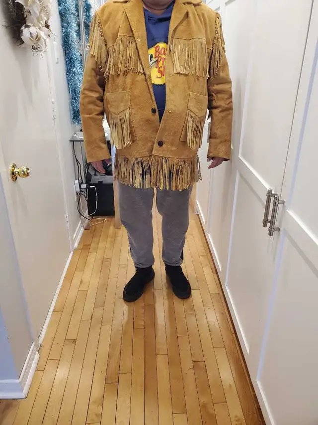 Brand new men,s fringe jacket