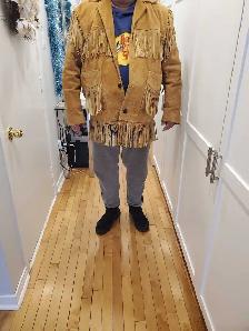 Brand new men,s fringe jacket