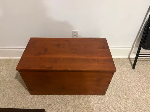 solid wood toy box