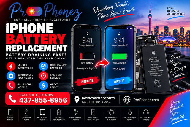 iPhone Battery Replacement Toronto | Battery Draining Fast?